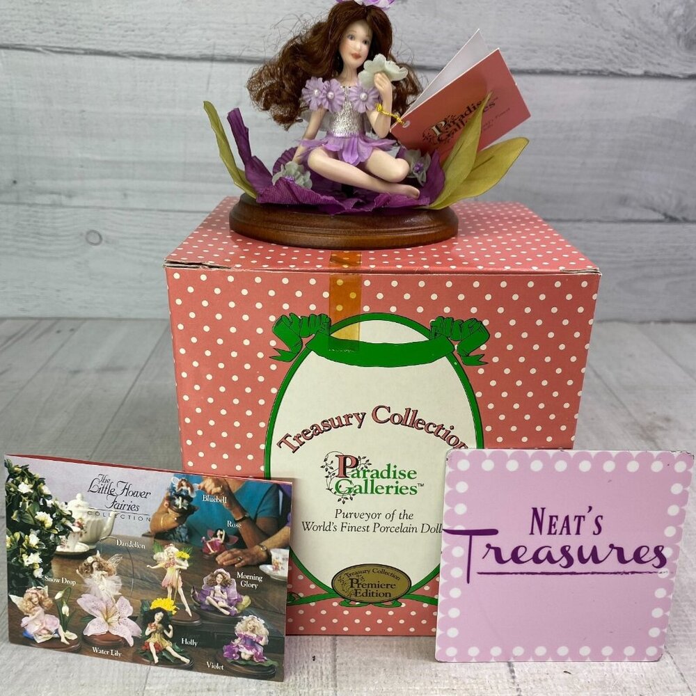 Paradise Galleries THE LITTLE FLOWER FAIRIES-MORNING GLORY Col Porcelain Doll